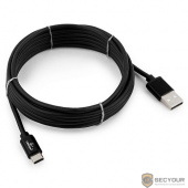 Cablexpert Кабель USB 2.0 CC-S-USBC01Bk-3M, AM/Type-C, серия Silver, длина 3м, черный, блистер