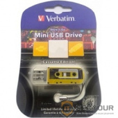 Verbatim USB Drive 32Gb Mini Cassette Edition Yellow 49393 {USB2.0}