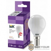 Iek LLF-G45-7-230-40-E14-FR Лампа LED G45 шар матов. 7Вт 230В 4000К E14 серия 360°    