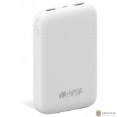 HIPER SPX10000 WHITE Мобильный аккумулятор  Li-Pol 10000mAh 3A+3A+3A 2xUSB 1xType-C белый