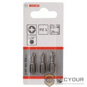 Bosch 2607001554 3 БИТ 25ММ PZ1 XH