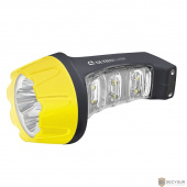 Ultraflash LED3804MS  (фонарь аккум 220В, черн /желт, 4+6 LED, 2 режима, SLA, пластик, коробка)