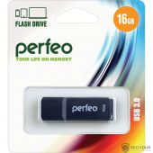 Perfeo USB Drive 16GB C12 Black PF-C12B016 USB3.0