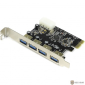 Espada Контроллер PCI-E, USB3.0  4внеш.порта, модель PCIe4USB3.0, oem (41977)