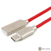 Cablexpert Кабель USB 2.0 CC-P-USBC02R-1.8M AM/Type-C, серия Platinum, длина 1.8м, красный, блистер