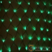 Neon-night 215-044 Гирлянда &quot;Сеть&quot; 2х1,5м, свечение с динамикой, прозрачный ПВХ, 288 LED, 230 В, цвет: Зелёный