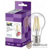 Iek LLF-A60-7-230-65-E27-CL Лампа LED A60 шар прозр. 7Вт 230В 6500К E27 серия 360°    