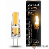 GAUSS 107707102 Светодиодная лампа LED G4 AC220-240V 2W 190lm 2700K силикон 1/20/200 