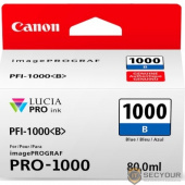 Картридж струйный Canon PFI-1000 B 0555C001 синий для Canon Pixma MG5740/MG6840/MG7740