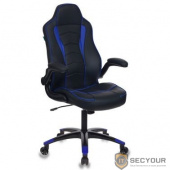 Кресло игровое Бюрократ VIKING-2/BL+BLUE черный/синий искусственная кожа (1048791)
