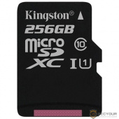 Micro SecureDigital 256Gb Kingston SDCS/256GB {MicroSDXC Class 10 UHS-I, SD adapter}