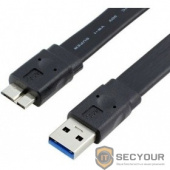 ORIENT MU-310F, Кабель Micro USB 3.0, Am -&gt; micro-Bm (10pin), 1.0 м, плоский, черный