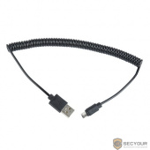 Cablexpert Кабель USB 2.0 Pro, AM/microBM 5P, 1.8м, витой, черный, пакет (CC-mUSB2C-AMBM-6)