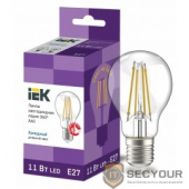 Iek LLF-A60-11-230-65-E27-CL Лампа LED A60 шар прозр. 11Вт 230В 6500К E27 серия 360°    