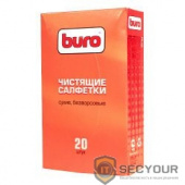 BURO BU-Udry [817443] Сухие чистящие салфетки, безворсовые, 20шт.