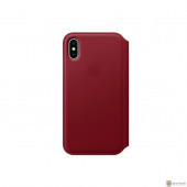 MRQD2ZM/A  Apple iPhone X Leather Folio - (PRODUCT)Red