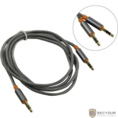 Defender Аудио-кабель JACK01-03 Серый JACK M- JACK M, 1,2м (87514)		