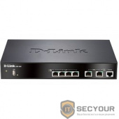 D-Link DSR-500/B1A Межсетевой экран с поддержкой VPN, 2 портами WAN + 4 портами LAN 10/100/1000Base-TX 