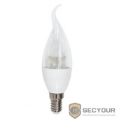 ECOLA C4UW60ELC candle   LED Premium  6,0W 220V  E14 2700K прозрачная свеча на ветру с линзой (композит) 129x35