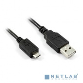 Greenconnect Кабель интерфейсный USB 2.0 1m [GCR-UA2MCB1-BB2S-1.0m] Premium AM / microB 5pin, 28/28 AWG, двойное экранирование, антифриз, черный