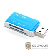 5bites RE2-102BL (RE-102BL) Устройство ч/з карт памяти  USB2.0 / ALL-IN-ONE / USB PLUG / BLUE