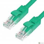 Greenconnect Патч-корд прямой, малодымный LSZH 1.0m UTP кат.6, зеленый, 24 AWG, литой, ethernet high speed, RJ45, T568B, GCR-50727(GCR-50727)