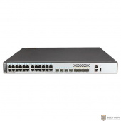 HUAWEI S5720-28X-PWR-SI Коммутатор (24 Ethernet 10/100/1000 PoE+ ports,4 of which are dual-purpose 10/100/1000 or SFP,4 10 Gig SFP+,with 500W AC power)