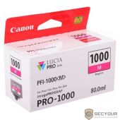 Картридж струйный Canon PFI-1000 M 0548C001 пурпурный для Canon Pixma MG5740/MG6840/MG7740