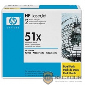 HP Q7551XD Картридж ,Black{LaserJet P3005/M3027mfp/M3035mfp, Black, 2-pack, (2 x 13000стр.)}