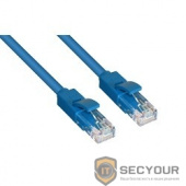 Greenconnect Патч-корд UTP прямой ethernet 1.0m кат.5e,  RJ45, литой (Синий) (GCR-LNC01-1.0m)