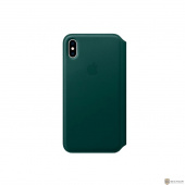 iPhone XS Max Leather Folio - Forest Green