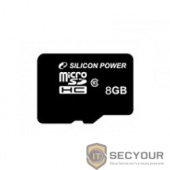 Micro SecureDigital 8Gb Silicon Power SP008GBSTH010V10-SP {MicroSDHC Class 10, SD adapter}