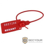 REXANT (07-6111) Пломба пластиковая, номерная, 220мм, красная  (50шт.)