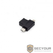 KS-is Адаптер OTG 2 в 1 USB F в microUSB M/USB Type C M KS-is (KS-360)