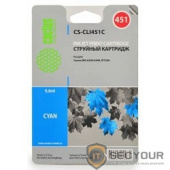 CACTUS CLI-451C Картридж струйный CS-CLI451C голубой для Canon MG 6340/5440/IP7240 (10,2ml)