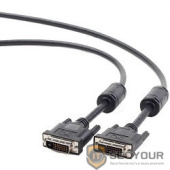 Кабель DVI-D single link Gembird/Cablexpert , 19M/19M, 4.5м, черный, экран, феррит.кольца, пакет (CC-DVI-BK-15)