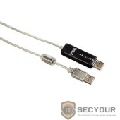 Кабель USB2.0 Hama A-A (m-m) 1.95m прозрачный (H-49248)