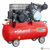Sturm AC931031 Воздушный компрессор Sturm, 2400 Вт, 100 л, 370 л/мин, 8 бар, 1100 об/мин, ремень [AC931031]