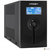 CROWN ИБП  CMU-SP650EURO LCD USB {650VA, металл, 1x12V/7AH, розетки 2*EURO} [CM000001870]