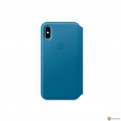 MRX02ZM/A Apple iPhone XS Leather Folio - Cape Cod Blue