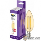 Iek LLF-C35-7-230-30-E14-CLG Лампа LED C35 свеча золото 7Вт 230В 2700К E14 серия 360°