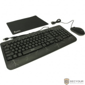 Набор игровой клавиатура+мышь+коврик Smartbuy Rush Thunderstorm черный [SBC-715714G-K]