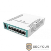 MikroTik CRS106-1C-5S Коммутатор Cloud Router Switch with QCA8511 400MHz CPU, 128MB RAM, 1x Combo port (Gigabit Ethernet or SFP), 5 x SFP