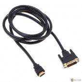 Кабель аудио-видео Buro HDMI (m), DVI-D (Dual Link) (m) 1.8м.Позолоченные контакты черный (BHP RET HDMI_DVI18)