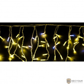 Neon-night 255-161 Гирлянда &quot;Айсикл&quot; 4,8х0,6 м, с эффектом мерцания, белый ПВХ, 176LED, цвет: Жёлтый, 220В