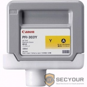Canon PFI-303Y  2961B001 Картридж Canon PFI-303Y Yellow для iPF815/825 330-ml
