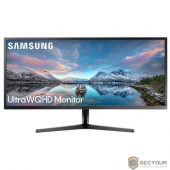LCD Samsung 34&quot; S34J550WQI Dark Blue Gray/черный {VA LED 3440x1440 21:9 4ms 75hz 300cd 178гр/178гр HDMIx2 DisplayPort AudioOut}