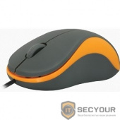 Defender Accura MS-970 серый+оранжевый, Проводная оптическая мышь, 3кнопки,1000[52971]