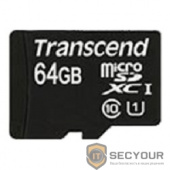 Micro SecureDigital 64Gb Transcend Class 10 TS64GUSDU1 {MicroSDXC Class 10 UHS-I, SD adapter}