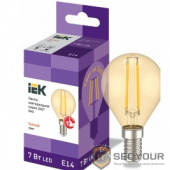 Iek LLF-G45-7-230-30-E14-CLG Лампа LED G45 шар золото 7Вт 230В 2700К E14 серия 360°